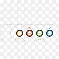 彩色圆圈时间轴