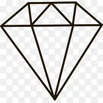 线条组成的钻石