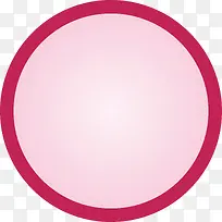 圆形粉色装饰促销板矢量图