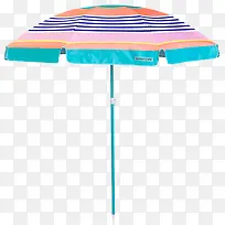沙滩夏日海边多彩太阳伞