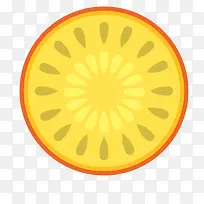 矢量卡通扁平化百香果png
