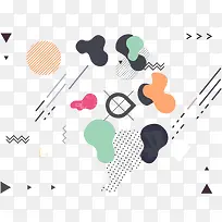 矢量装饰抽象插画