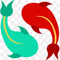 两条鲤鱼