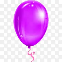 简约紫色气球