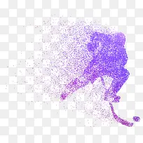 水彩手绘冰球运动