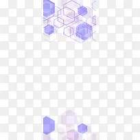 紫色几何方块不规则图形