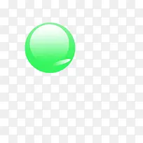 绿色球状按钮