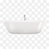 一个矢量白色浴缸