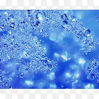 蓝色透明奢华钻石碎片