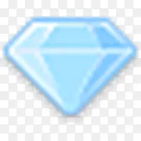 蓝色的钻石图标