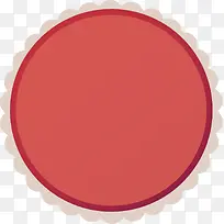 红色圆圈花边