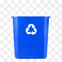 蓝色简约保护环境可回收标志的垃