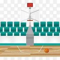 篮球场与座位