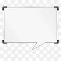 手绘白色白板对话框