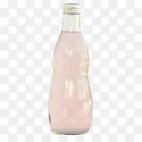 粉色液体透明瓶子