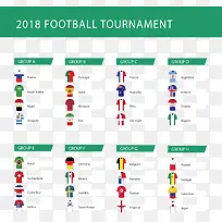 绿色底纹世界杯分组
