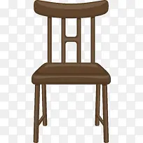 褐色卡通木椅家具
