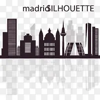 马德里旅游城市剪影