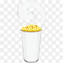 玉米与爆米花图片