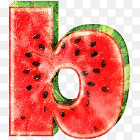 西瓜字母b