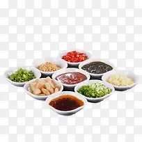 多种鲜辣菜品火锅蘸料