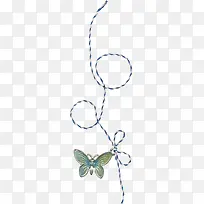 绳子金属蝴蝶