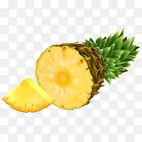 菠萝水果素材免抠