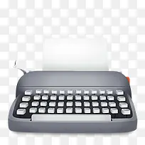 打字机作家oldschool-icon-set