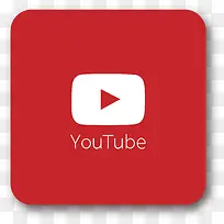 红色YouTubeapp应用图标