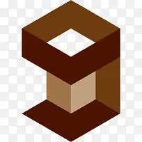 个性空间折叠立体拼接创意数字