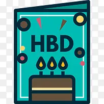 生日卡图标