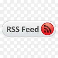 RSS按钮饲料订阅上的RSS图标