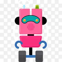 粉色智能机器人