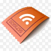 WiFi信号卡通图标