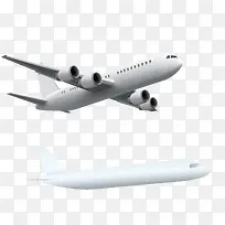 矢量白色灰色飞机模型