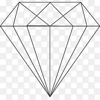 钻石手绘线条图