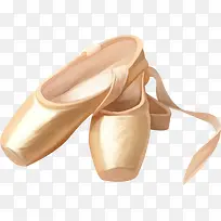 黄粉色芭蕾舞鞋