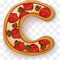美味披萨字母C
