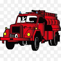 红色119消防车