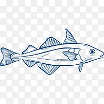 世界海洋日素描小鱼