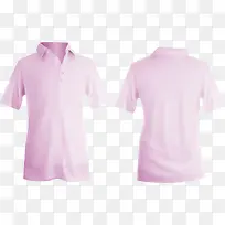 矢量手绘粉色衬衣