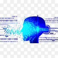 蓝色科技人头