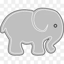 灰色的大象