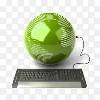 绿色地球键盘