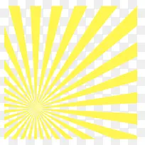 矢量黄色散射线条放射性