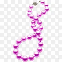 紫色珍珠项链