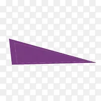 矢量紫色锐角三角形色块