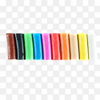 彩虹色儿童玩具七彩胶泥橡皮泥条