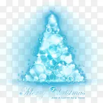 蓝色炫光圣诞树