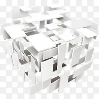 白色立方体